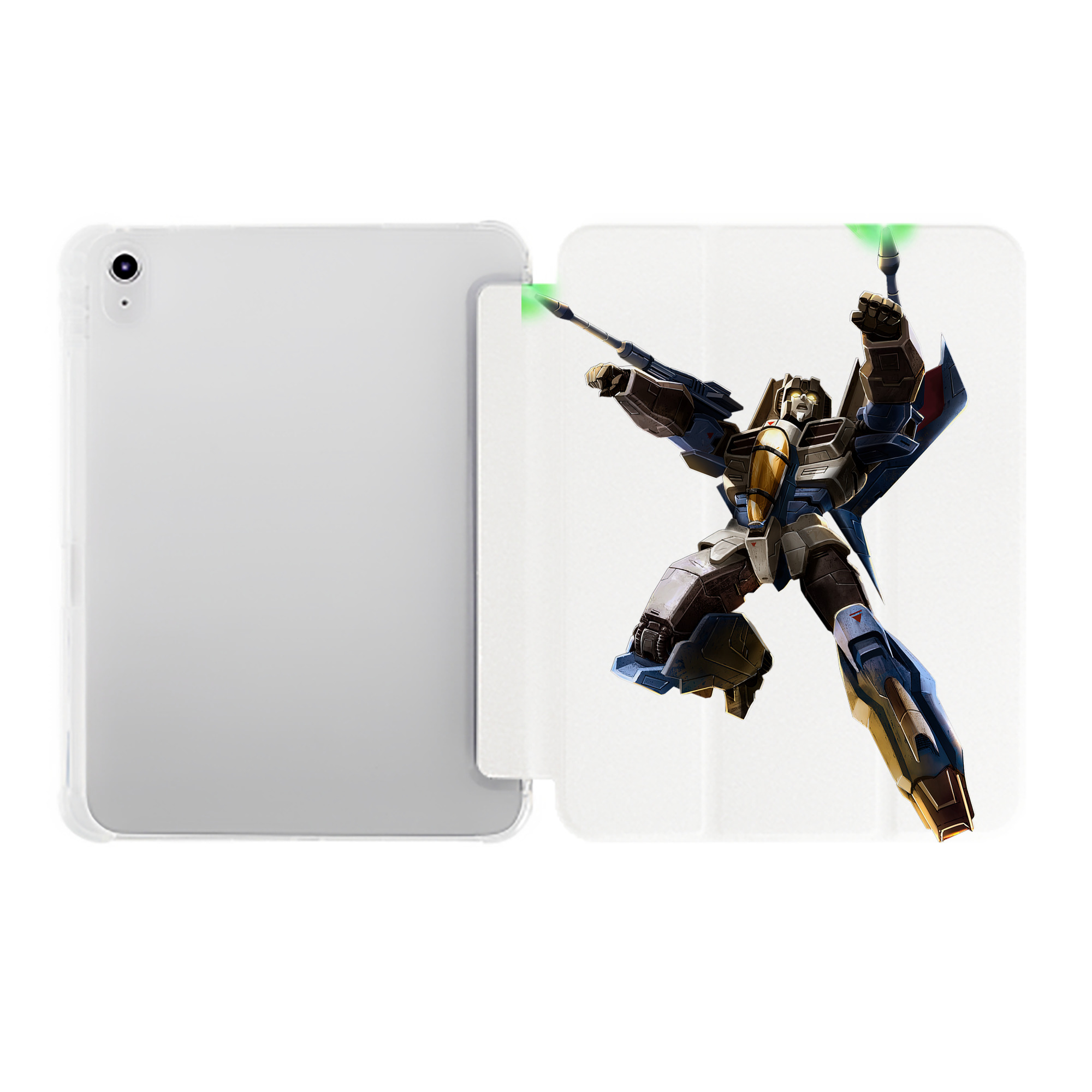 （画像用）  IPad ケース ペン収納付き 三つ折りスタンド PUレザー×シリコン 対応機種9.5/10.5/10.9インチ